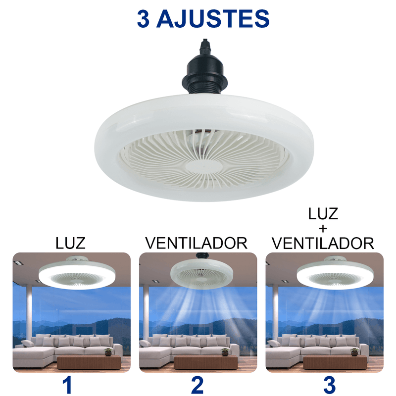 (COMPRE 1 LEVE 2) Luminária LED com Ventilador | FanMaster®