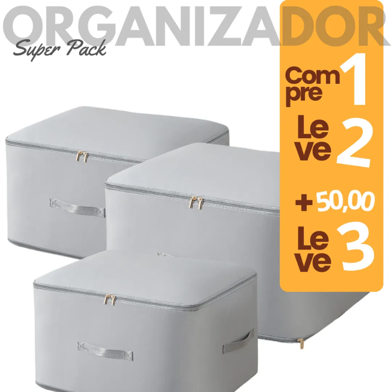 Organizador de Compressão Super Pack – Compre 1 Leve 2